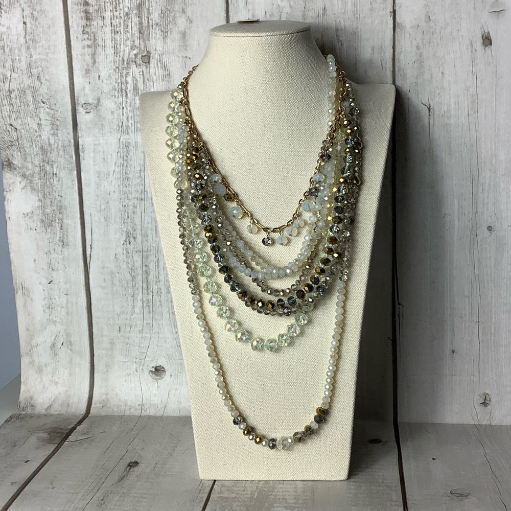 Amrita Singh Gold and Silver Multi-Strand Necklace